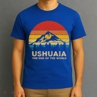 Vintage Ushuaia Great Gift Argentina Souvenir Great Gift T-Shirt thumb 3