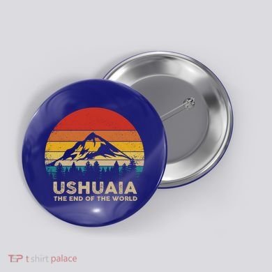 Vintage Ushuaia Great Gift Argentina Souvenir Great Gift Button