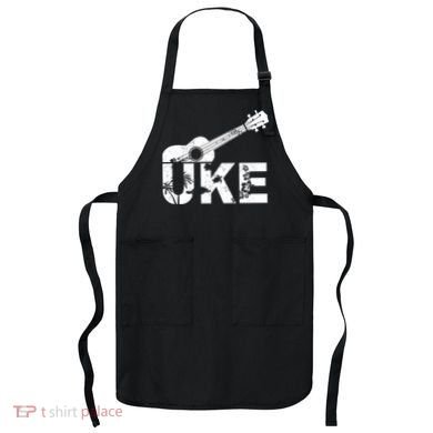 Vintage Uke Hawaiian Ukulele Apron