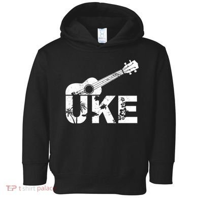 Vintage Uke Hawaiian Ukulele Toddler Hoodie