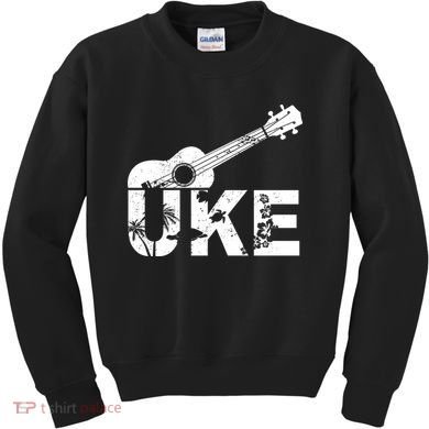 Vintage Uke Hawaiian Ukulele Kids Sweatshirt