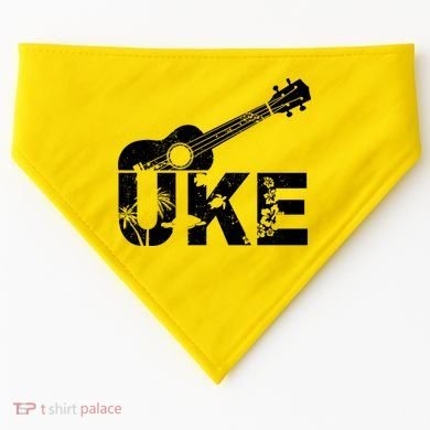 Vintage Uke Hawaiian Ukulele USA-Made Doggie Bandana