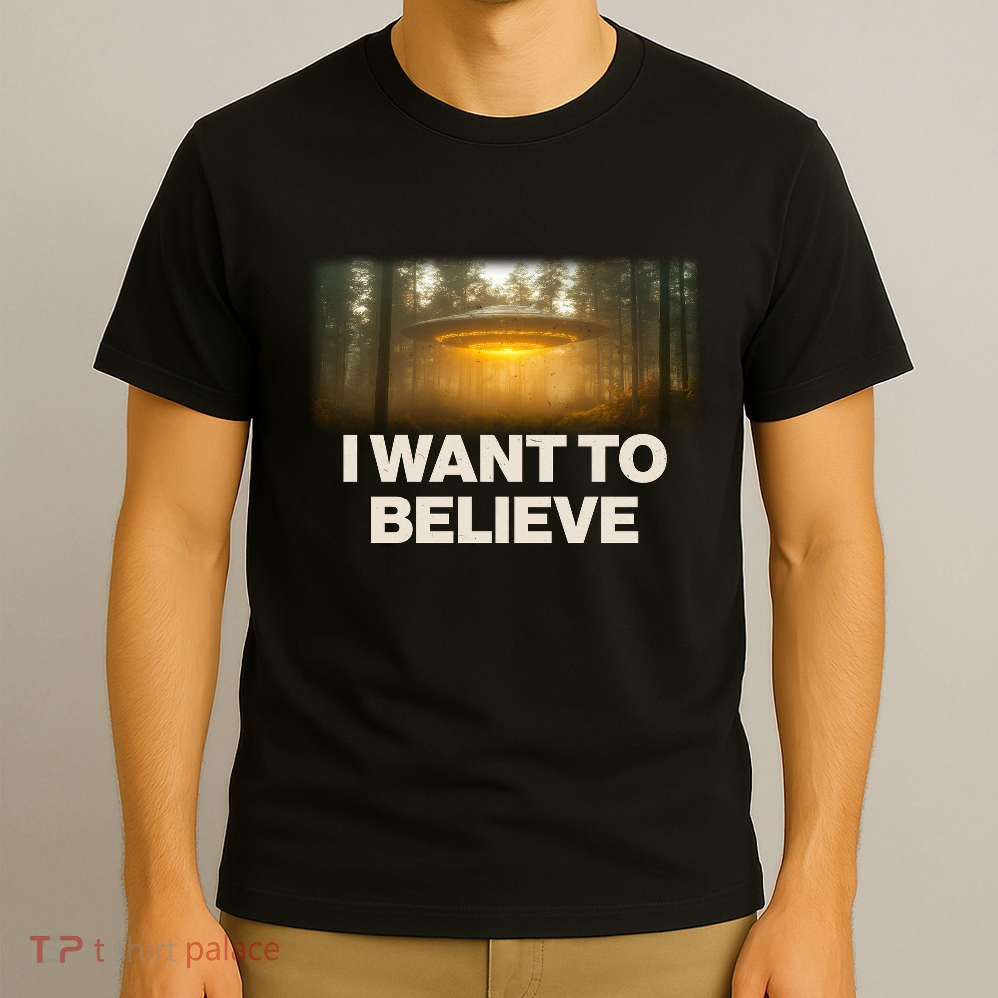 Vintage Ufo I Want To Believe T-Shirt