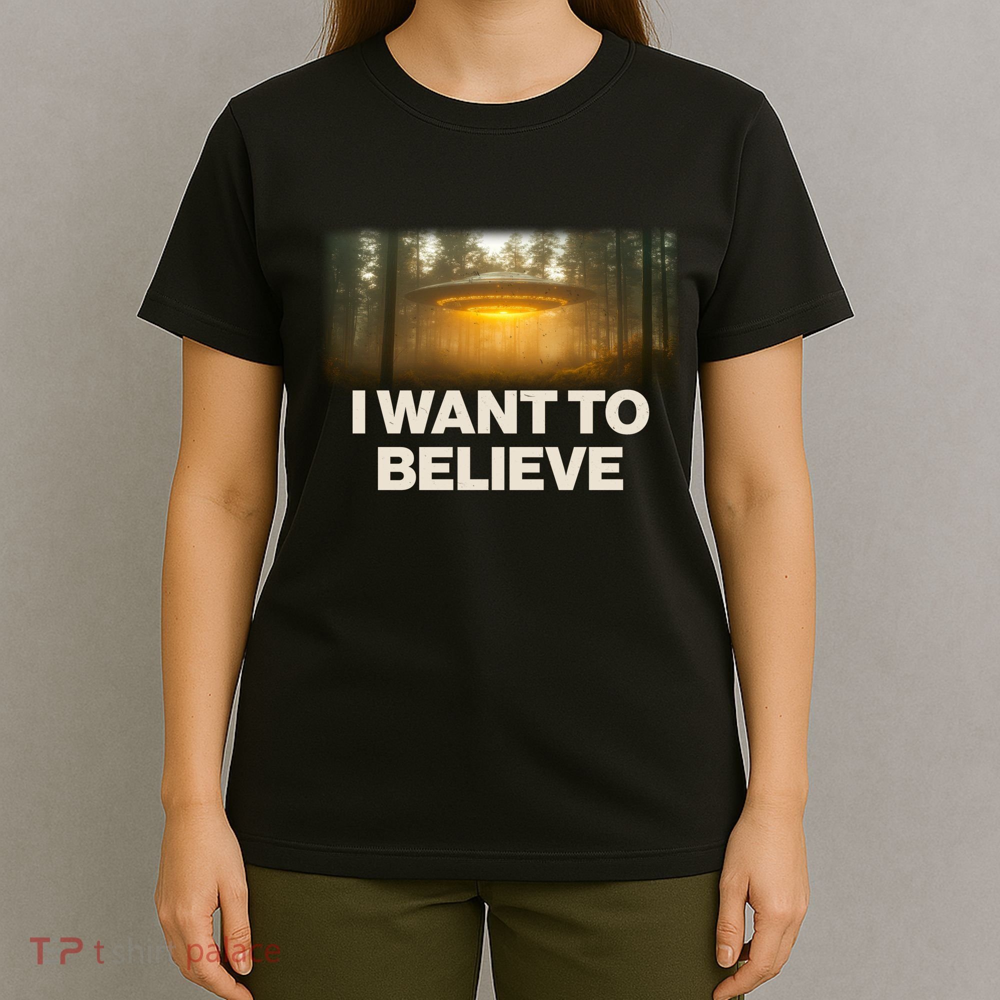 Vintage Ufo I Want To Believe T-Shirt