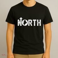 Vintage Up North Maine State Map T-Shirt thumb 3