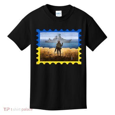Vintage Ukraine Postal Card War Kids T-Shirt