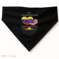 Venezuela Usa Proud Of Both Countries Venemerican USA-Made Doggie Bandana thumb 0