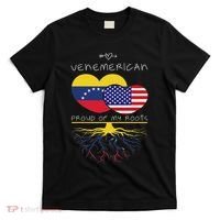 Venezuela Usa Proud Of Both Countries Venemerican T-Shirt thumb 0