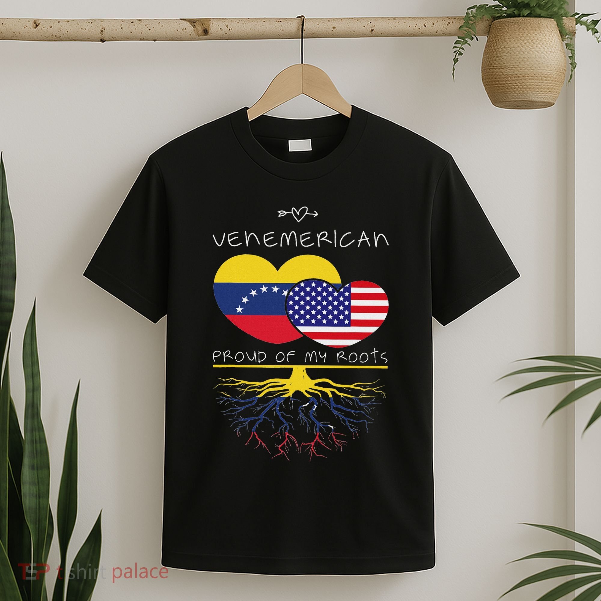 Venezuela Usa Proud Of Both Countries Venemerican T-Shirt