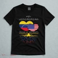 Venezuela Usa Proud Of Both Countries Venemerican T-Shirt thumb 5