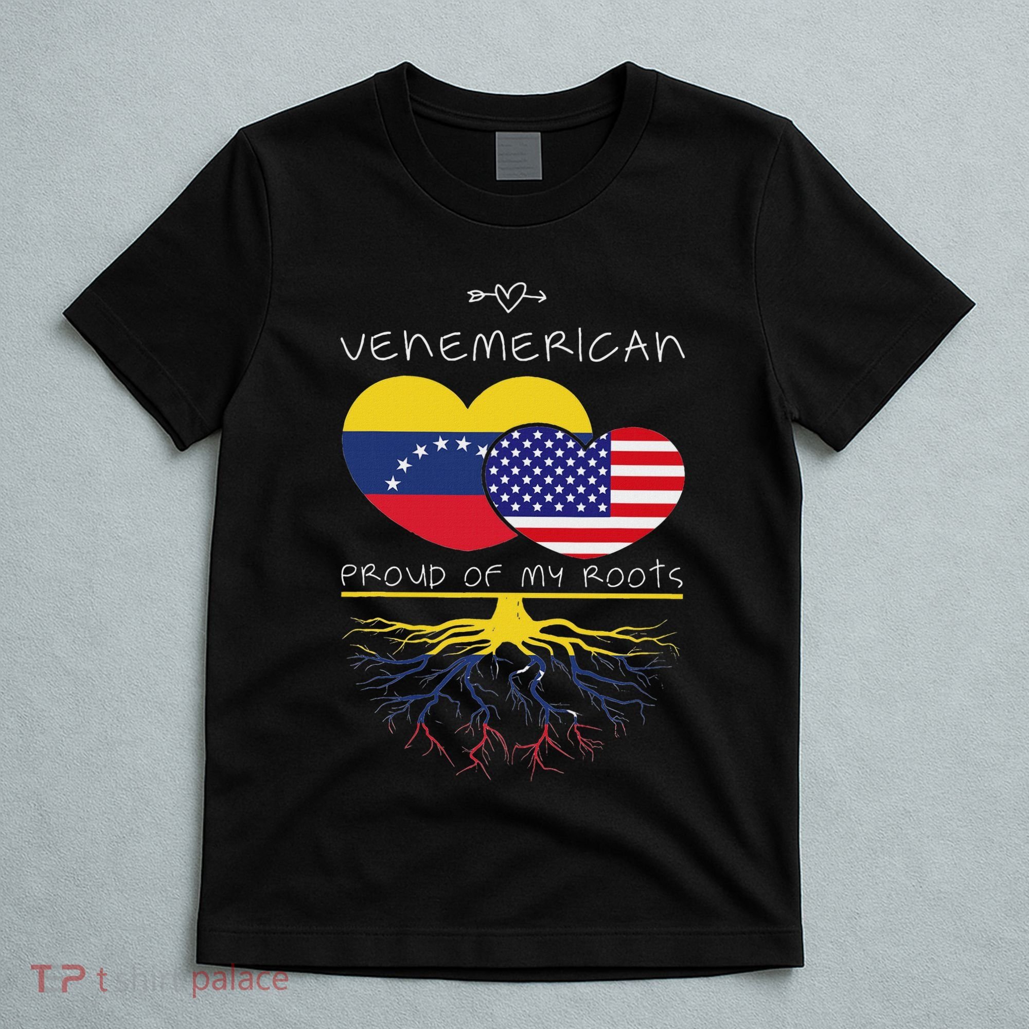 Venezuela Usa Proud Of Both Countries Venemerican T-Shirt