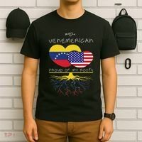 Venezuela Usa Proud Of Both Countries Venemerican T-Shirt thumb 6