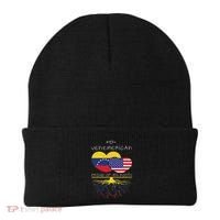 Venezuela Usa Proud Of Both Countries Venemerican Beanie thumb 0
