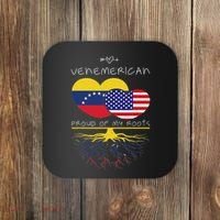 Venezuela Usa Proud Of Both Countries Venemerican Coaster thumb 0