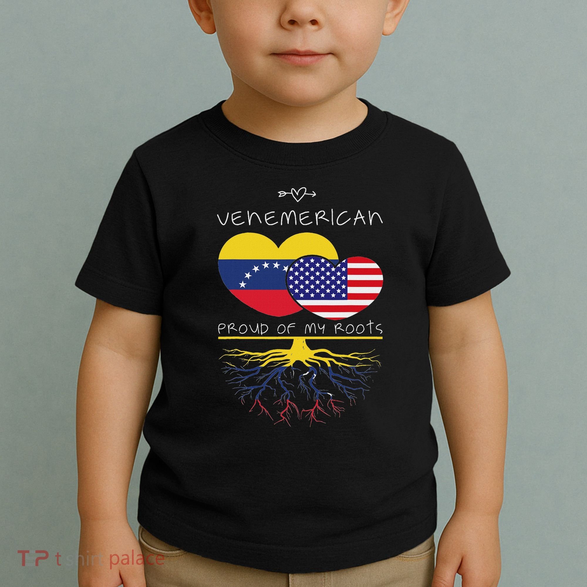 Venezuela Usa Proud Of Both Countries Venemerican Toddler T-Shirt