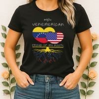Venezuela Usa Proud Of Both Countries Venemerican Women's T-Shirt thumb 2
