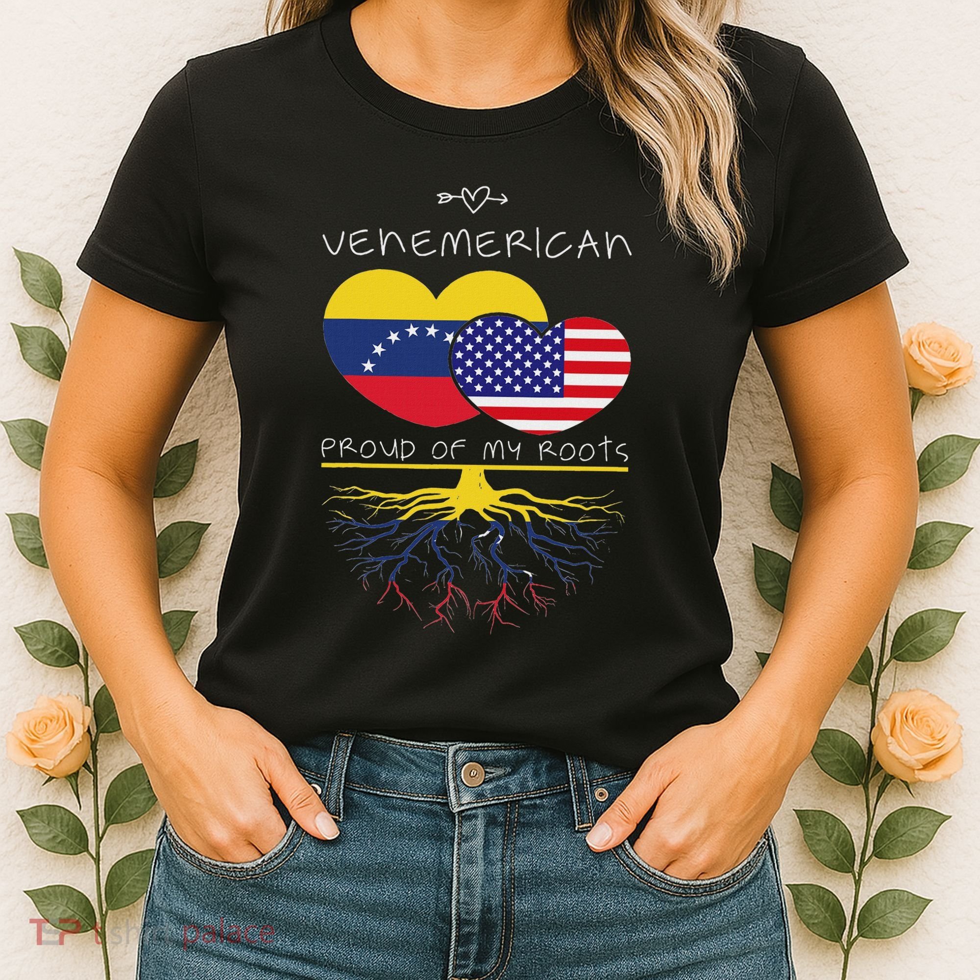 Venezuela Usa Proud Of Both Countries Venemerican Women's T-Shirt