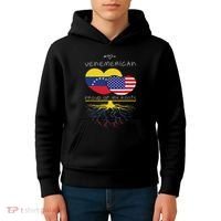 Venezuela Usa Proud Of Both Countries Venemerican Kids Hoodie thumb 4