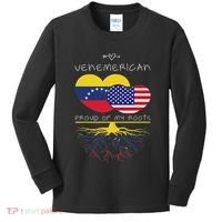 Venezuela Usa Proud Of Both Countries Venemerican Kids Long Sleeve Shirt thumb 0