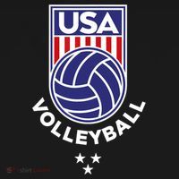 Volleyball USA Support The Team Shirt USA Flag Beach TShirt T-Shirt thumb 7