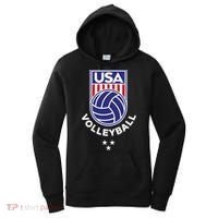 Volleyball USA Support The Team Shirt USA Flag Beach TShirt Women's Hoodie thumb 0