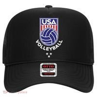 Volleyball USA Support The Team Shirt USA Flag Beach TShirt Hat thumb 0