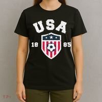 Vintage USA Soccer 1885 American Flag Football T-Shirt thumb 4