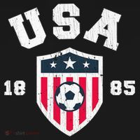 Vintage USA Soccer 1885 American Flag Football T-Shirt thumb 7