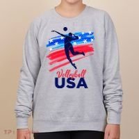 Volleyball Usa Support Women's Sweatshirt thumb 0