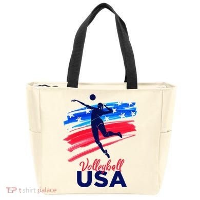 Volleyball Usa Support Tote Bag