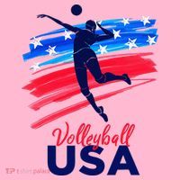 Volleyball Usa Support Coaster thumb 2