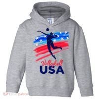 Volleyball Usa Support Toddler Hoodie thumb 0