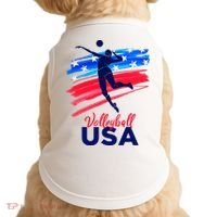 Volleyball Usa Support Doggie Tank thumb 0