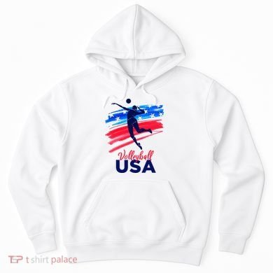 Volleyball Usa Support Hoodie
