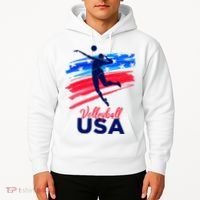 Volleyball Usa Support Hoodie thumb 2