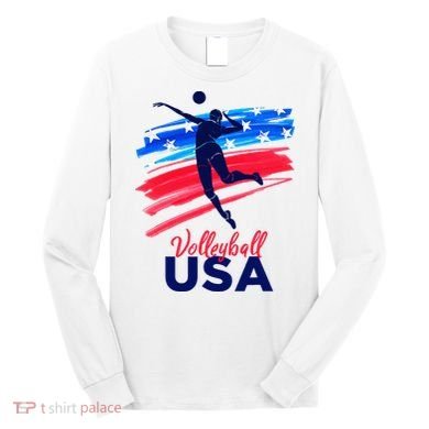 Volleyball Usa Support Long Sleeve Shirt