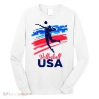 Volleyball Usa Support Long Sleeve Shirt thumb 0