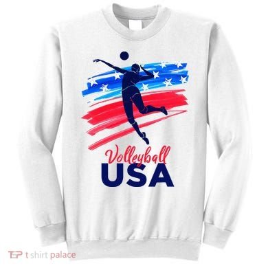 Volleyball Usa Support Sweatshirt