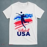 Volleyball Usa Support T-Shirt thumb 5