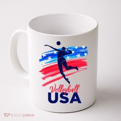 Volleyball Usa Support Coffee Mug