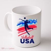 Volleyball Usa Support Coffee Mug thumb 0