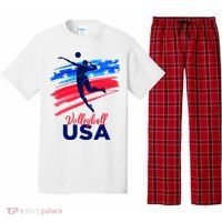 Volleyball Usa Support Pajama Set thumb 0