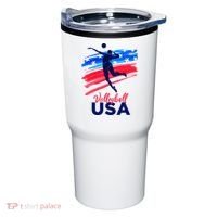 Volleyball Usa Support Tumbler thumb 0