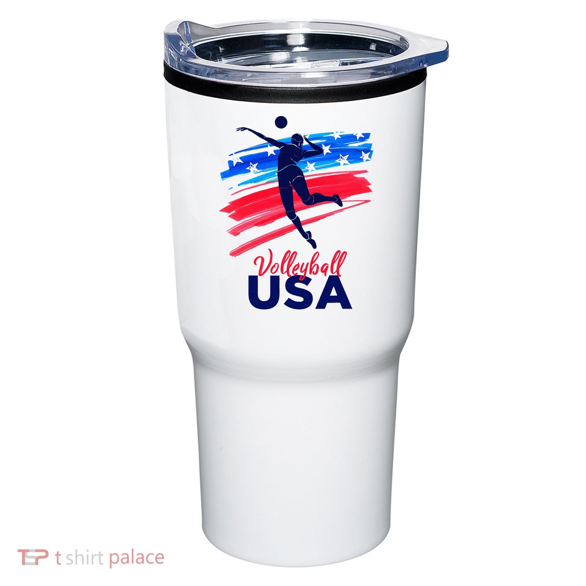 Volleyball Usa Support Tumbler