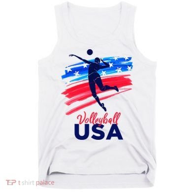 Volleyball Usa Support Tank Top