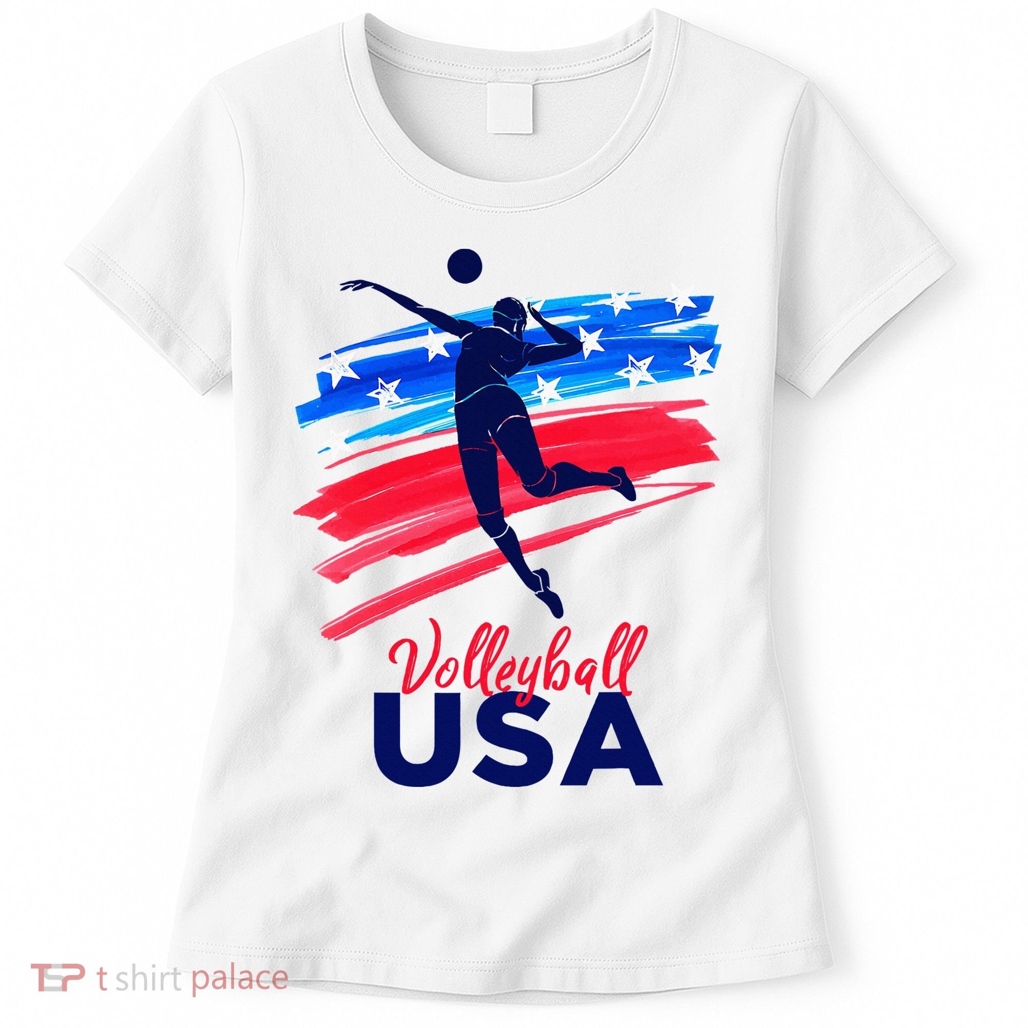 Volleyball Usa Support Women's T-Shirt