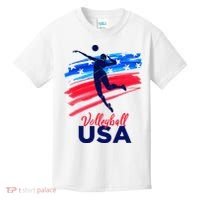 Volleyball Usa Support Kids T-Shirt thumb 0