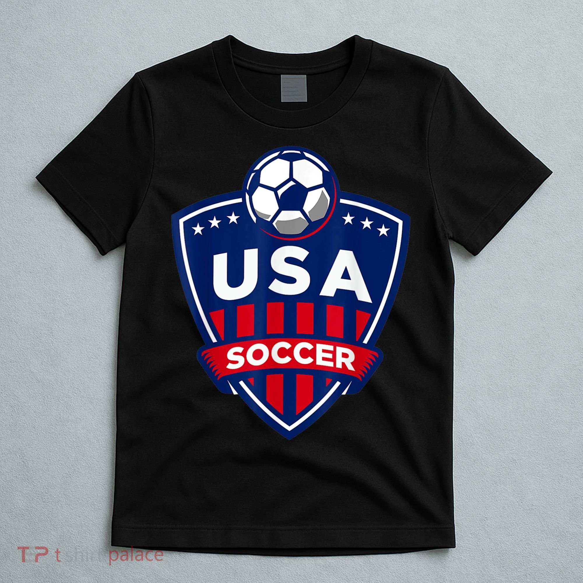 Vintage USA Soccer American Flag Football Jersey T-Shirt