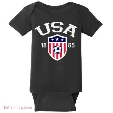 Vintage USA Soccer Baby Bodysuit