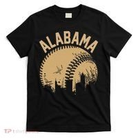 Vintage USA State Fan Player Coach Alabama Baseball T-Shirt thumb 0